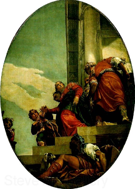 Paolo  Veronese esther brought before abasuerus France oil painting art
